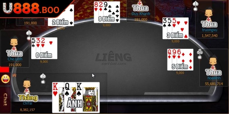 Liêng U888 - Chiến Thuật Chơi Đơn Giản Mà Chuẩn Xác 2 Cách chơi Liêng tại U888
